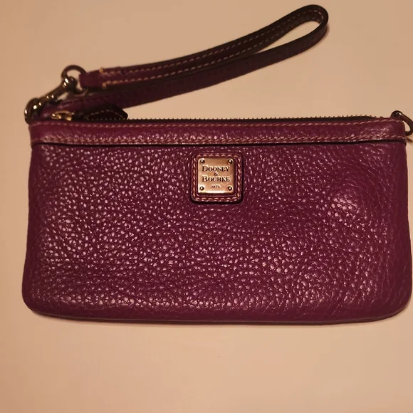 Dooney & Bourke Rich Purple Wristlet - Picture 1 of 7